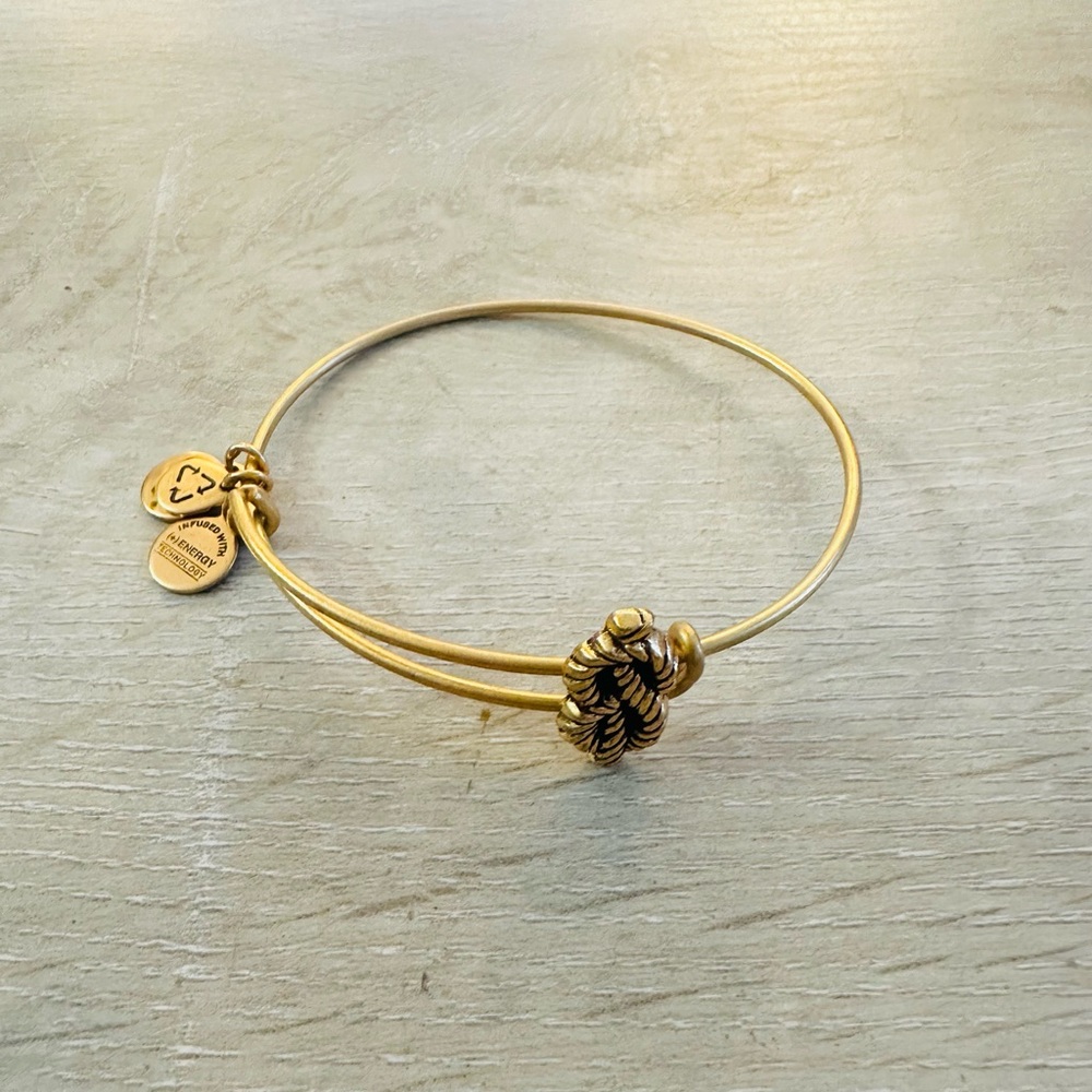 Alex and Ani Gold Tone Sailor’s Knot Bracelet